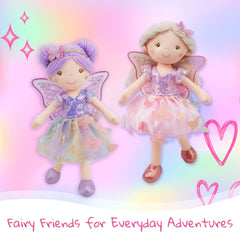 June Garden Lunabelle 15-inch huggable doll for cozy cuddles and travel