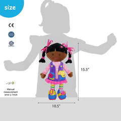 June Garden Scarlett soft plush is inviting for gentle, sensory-friendly play.