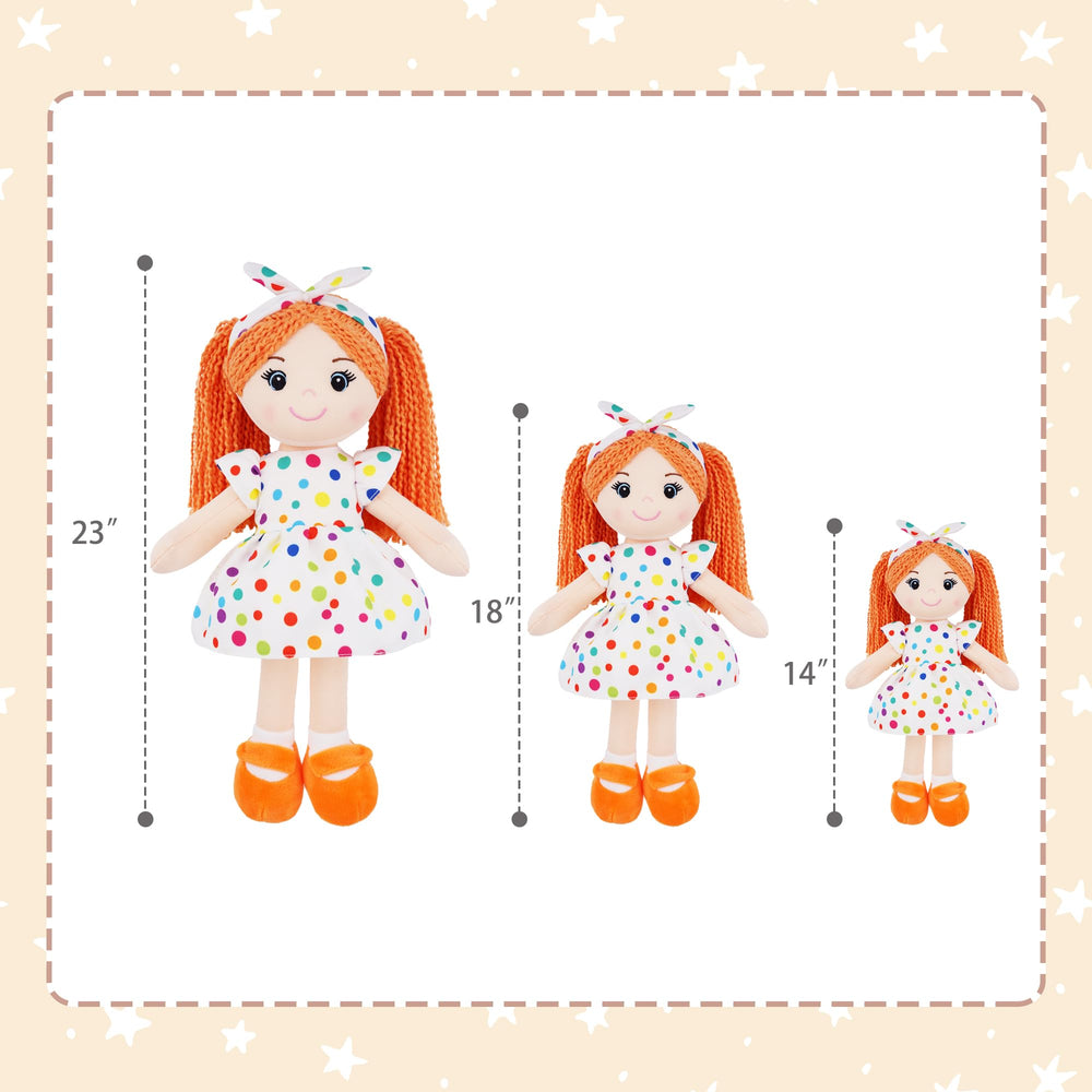 June Garden Bella white dress with colorful polka dots sparks storytelling.