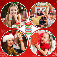 JUNEBRUSHS wreath-pattern wristband enhances holiday table settings.