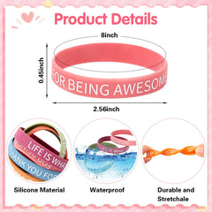 JUNEBRUSHS motivational bracelet design 2 adds vibrant color for school or office motivation