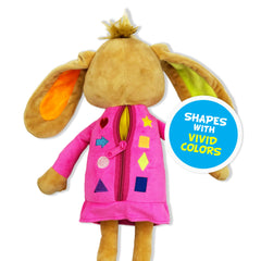 June Garden Dressy Friends Bunnie 16-inch plush ideal for toddler hugs.