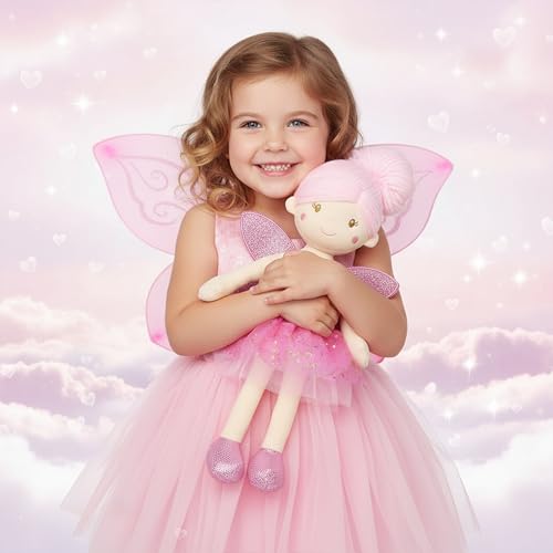 June Garden Elida's soft plush face offers comforting hugs and friendly eyes.