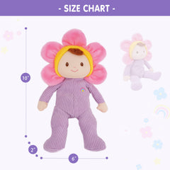 June Garden Florie Blossom soft corduroy and plush textures close-up