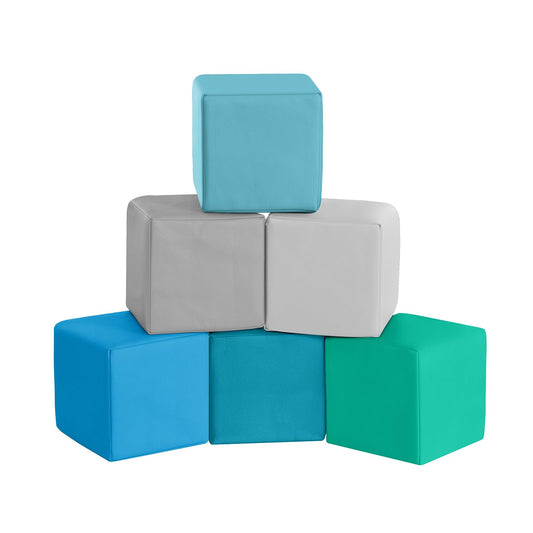 JungleDove foam blocks 6-piece set in packaging, durable and kid-friendly for play.