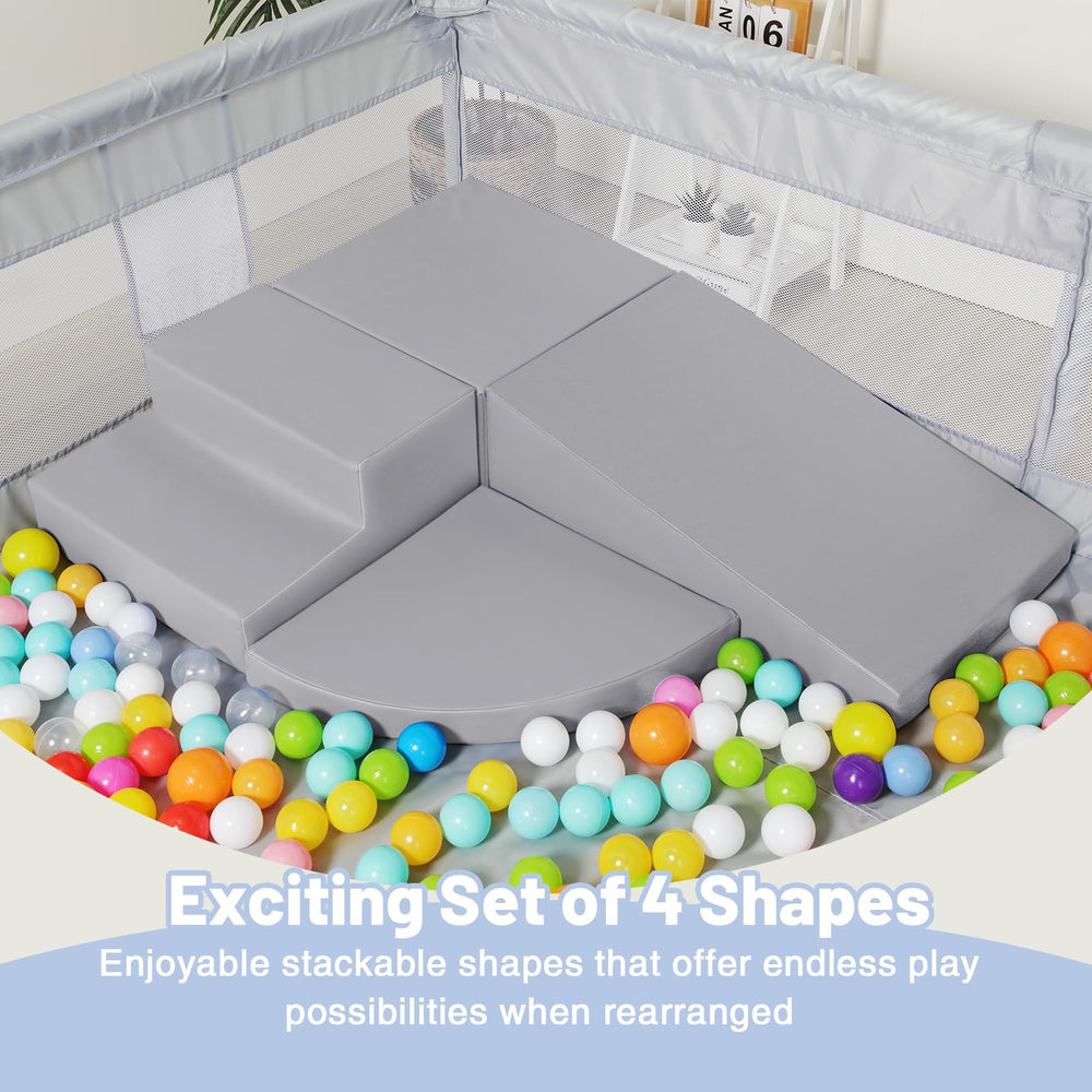 JungleDove stackable shapes stimulate imagination and early climbing skills.