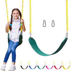 Jungle Gym Kingdom swing seat 27 inches for easy backyard play.
