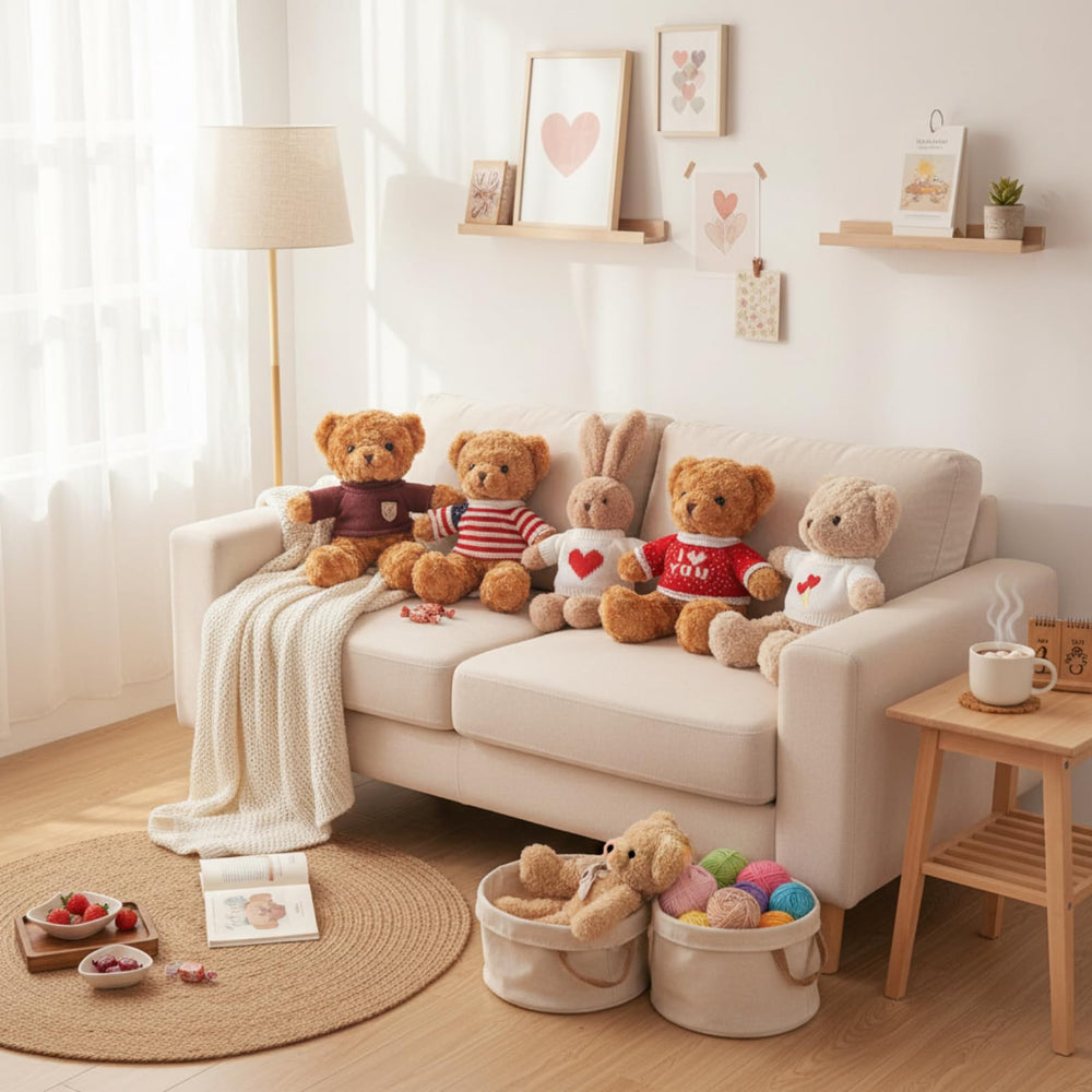 Junkin bear clothes easy to put on and take off for quick dress-up sessions