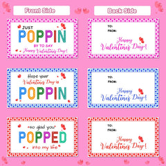 JUNQIU US valentines cards with three designs ideal for classroom exchanges