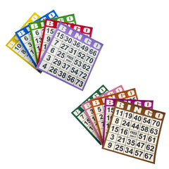 JUNWRROW bingo cards show ten colors for organized sessions.