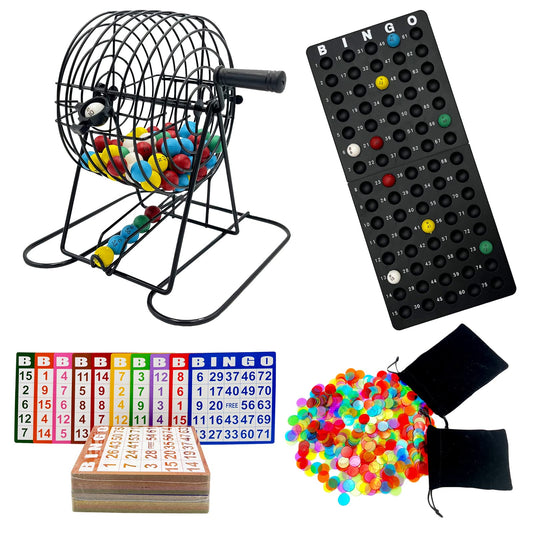 JUNWRROW Deluxe bingo cage with a 6-inch rotor for smooth draws