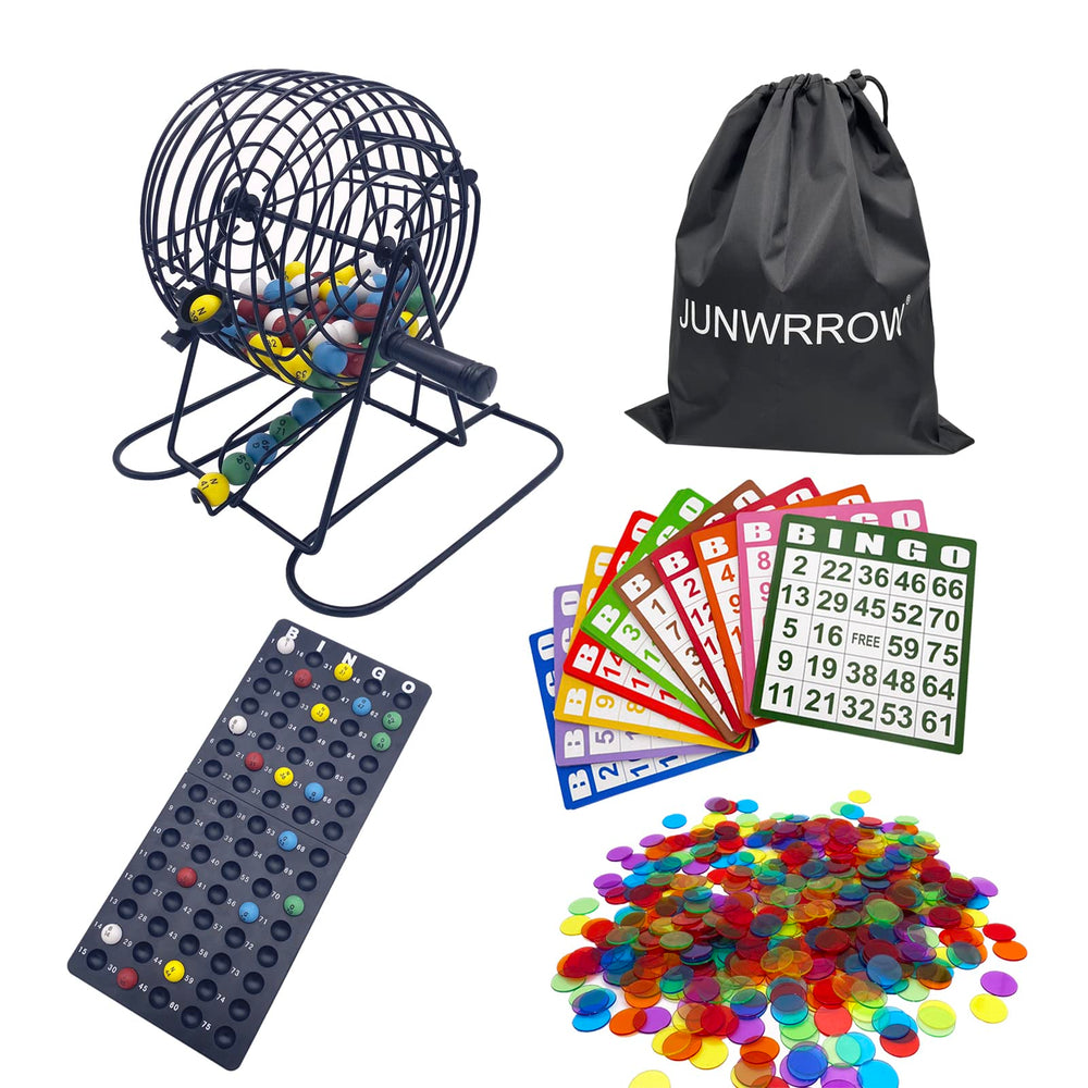 JUNWROW deluxe bingo cage 6inch for smooth draws during large gatherings.