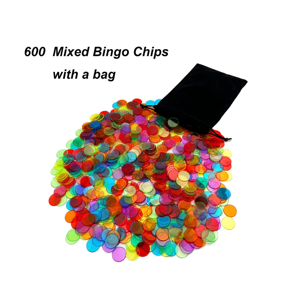 JUNWRROW Deluxe bingo cards with 100 mixed sheets for multi-card play
