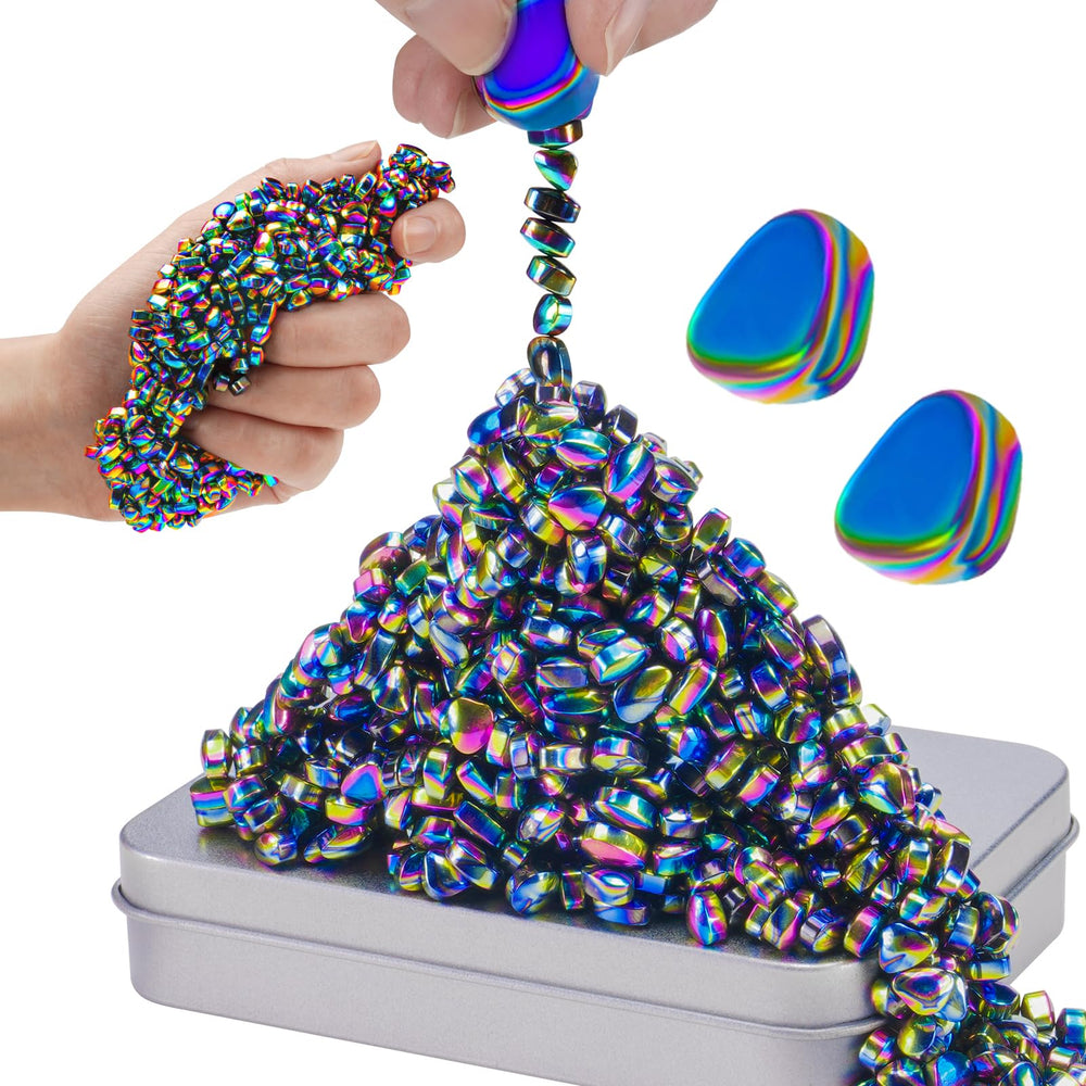 JUNYANG magnetic balls desktop fidget set promotes focused work with gentle clicks.