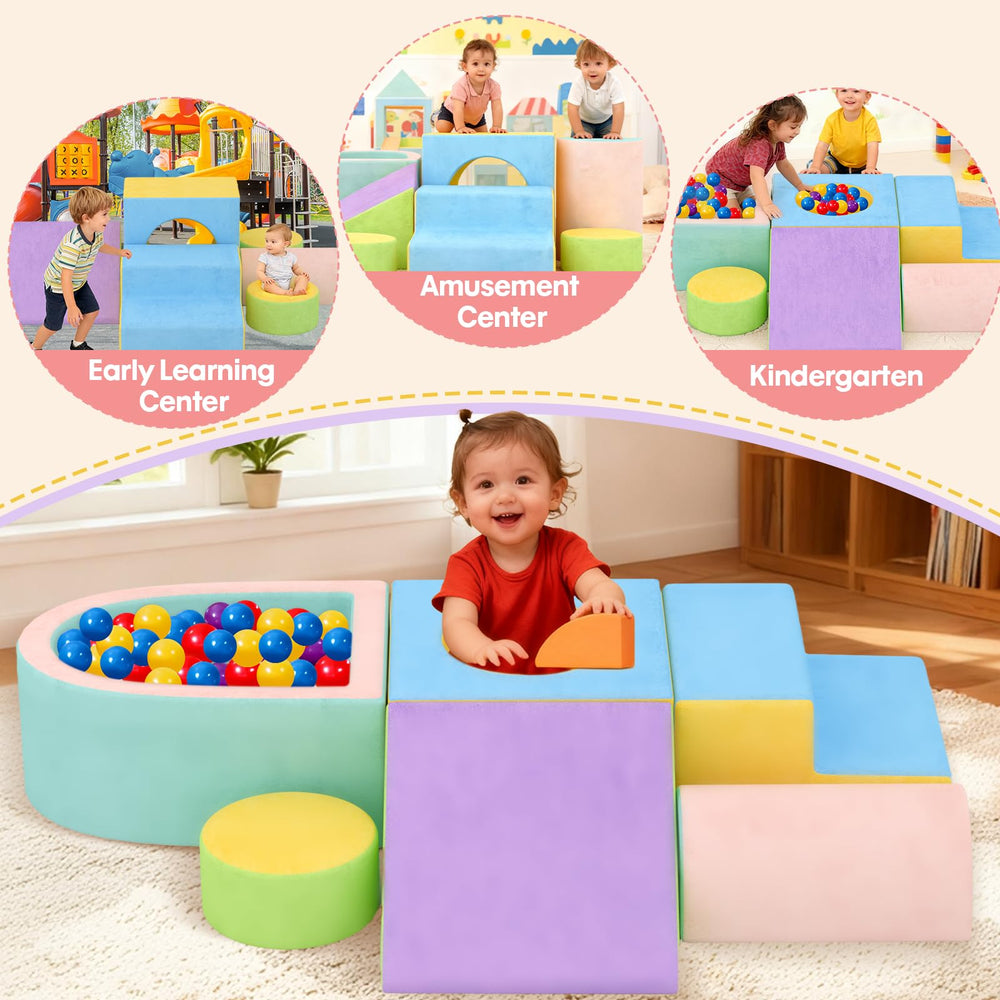 JUOIFIP machine-washable cover makes cleaning quick after playtime.