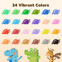 JUPITEARTH durable jumbo crayons built to resist drops