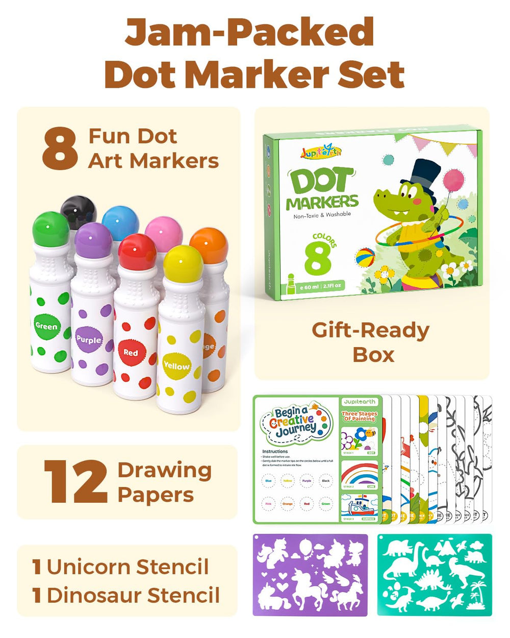 Close-up of marker nib from JUPITEARTH showing smooth ink flow for dot art.