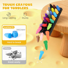 Jupiterarth non-toxic crayons promise safe art moments for kids.