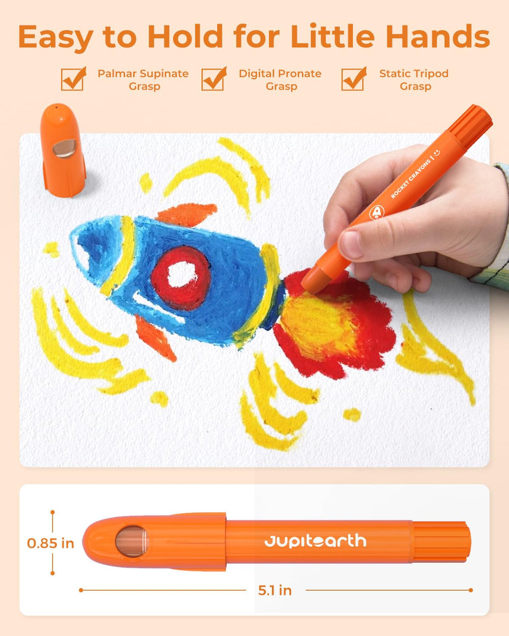 JUPITEARTH reward stickers: motivates young artists with positive reinforcement.