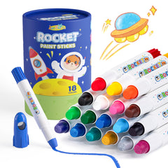 JUPITEARTH rocket-cap paint sticks enabling mess-free painting sessions