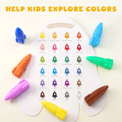 Jupiterarth unbreakable crayons demonstrate sturdy material ideal for toddler play.