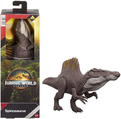Jurassic World Rebirth Spinosaurus figure side pose showing movable joints