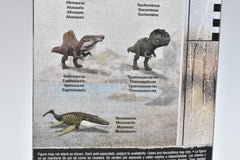 Jurassic World Rebirth Spinosaurus figure measures about 12 inches by 6 inches