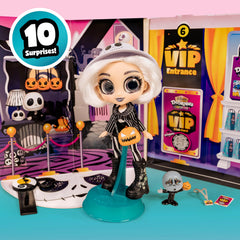Just Play ADOORBS deluxe stand supports poseable displays.