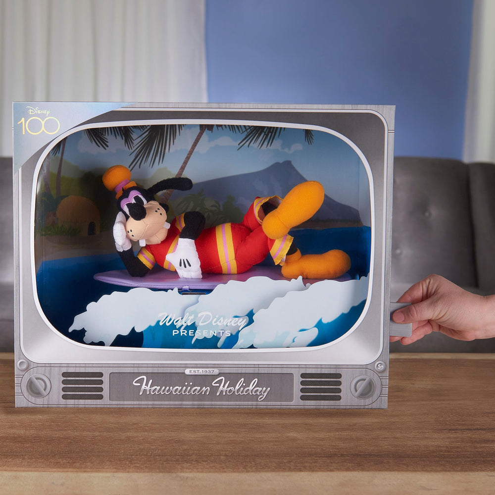 Just Play Disney100 Hawaiian Holiday wave motion activates the surf scene.