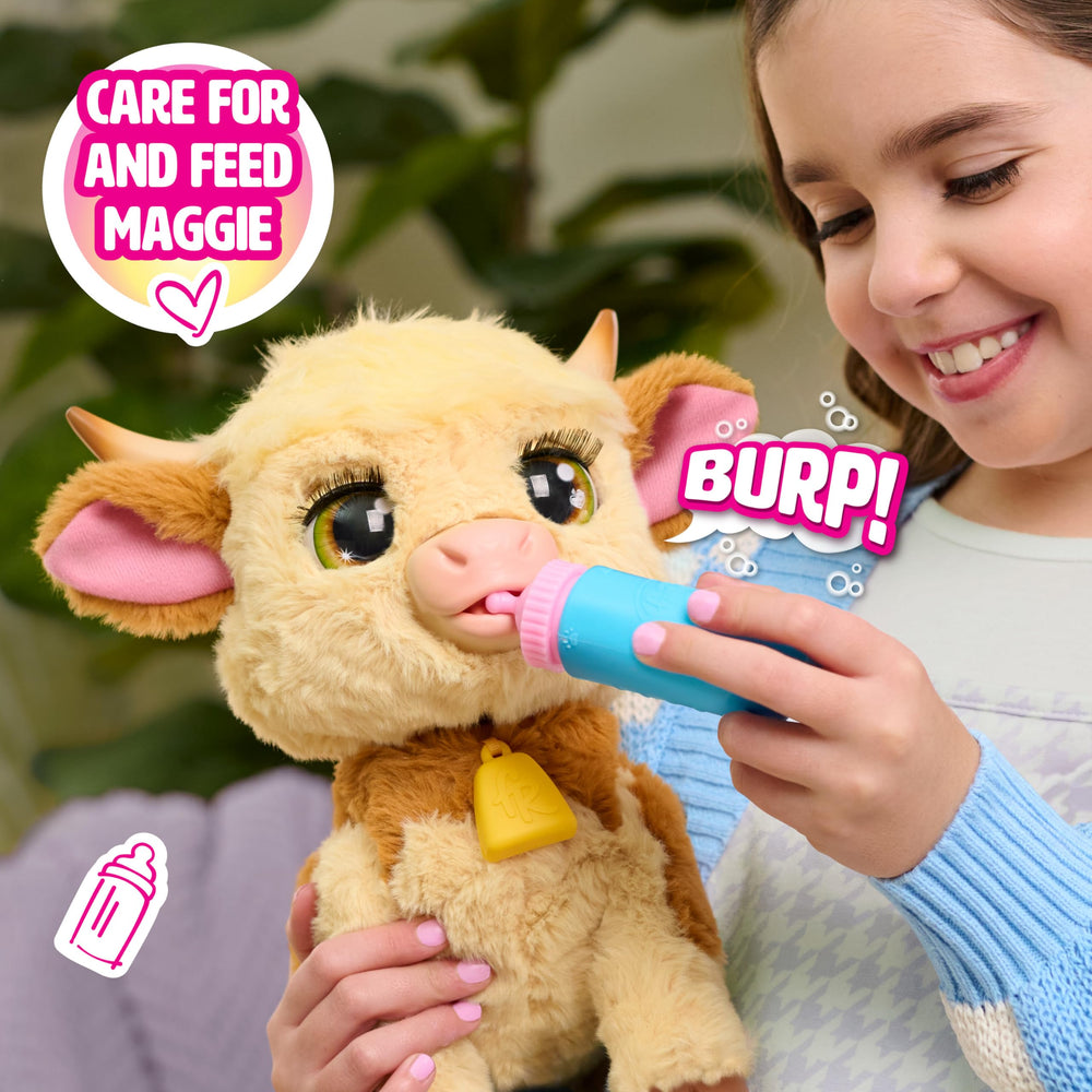 Just Play FurReal Maggie bottle twist and walk sequence during feeding play.