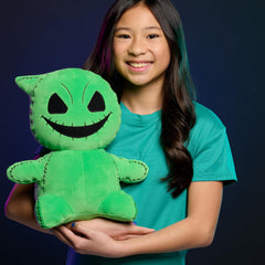 Just Play Oogie Boogie embroidered details enhance authentic Nightmare Before Christmas vibe.