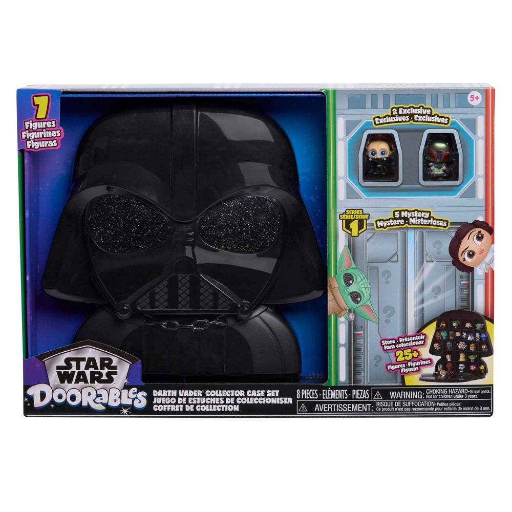 Just Play Star Wars Doorables Darth Vader Collector Case displays seven figures for organized play