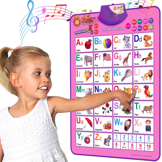 Just Smarty ABC wall chart helps early literacy through bright letters.
