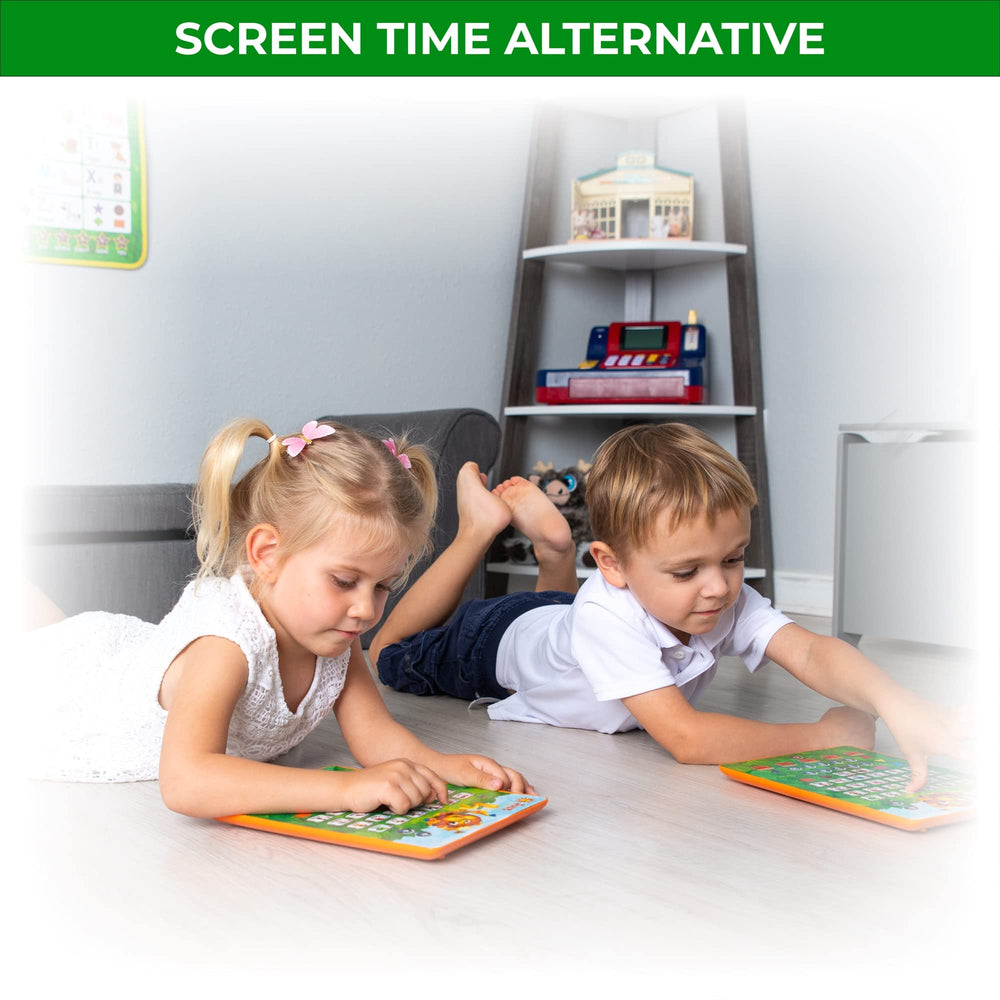 Just Smarty Alphabet Tablet batteries included for immediate play.