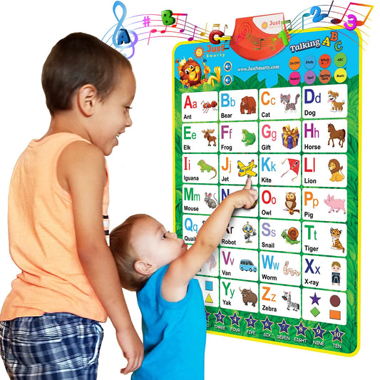 Just Smarty alphabet wall chart front view for early learning and color recognition