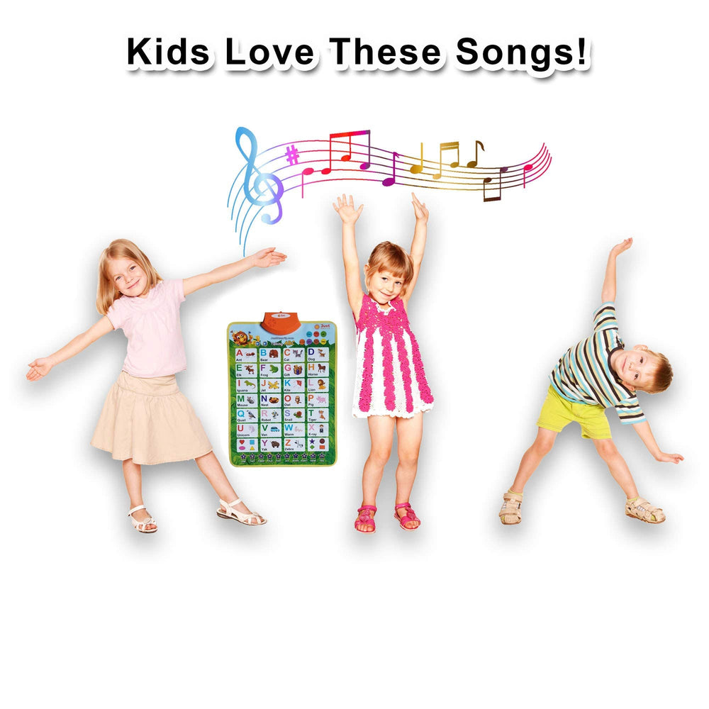 Just Smarty ready-to-use learning chart with hook included for quick clutter-free setup