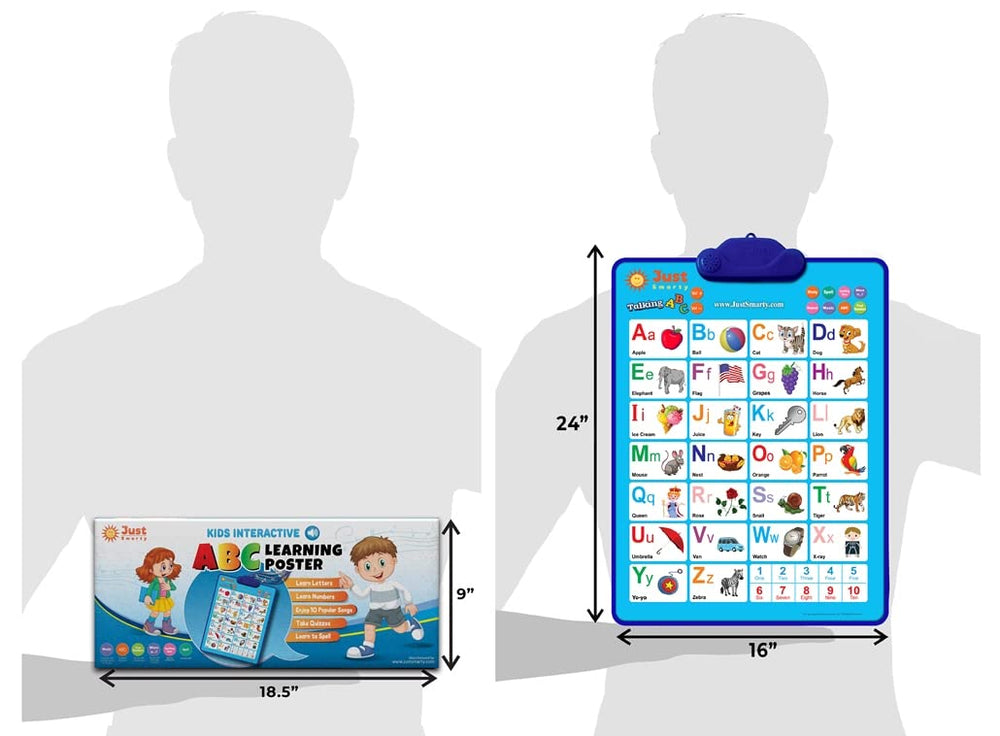 Just Smarty wall chart decor amplifies curiosity while supporting early literacy skills.
