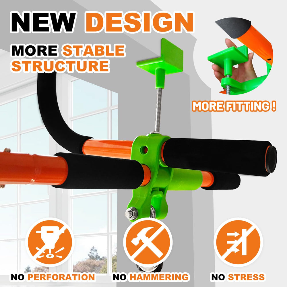 Just.smile living room setup demonstrates compact family gym
