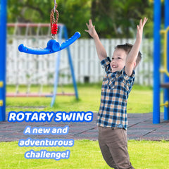 Just.smile Ninja Swing-Twister durable PE material supports long lasting use.