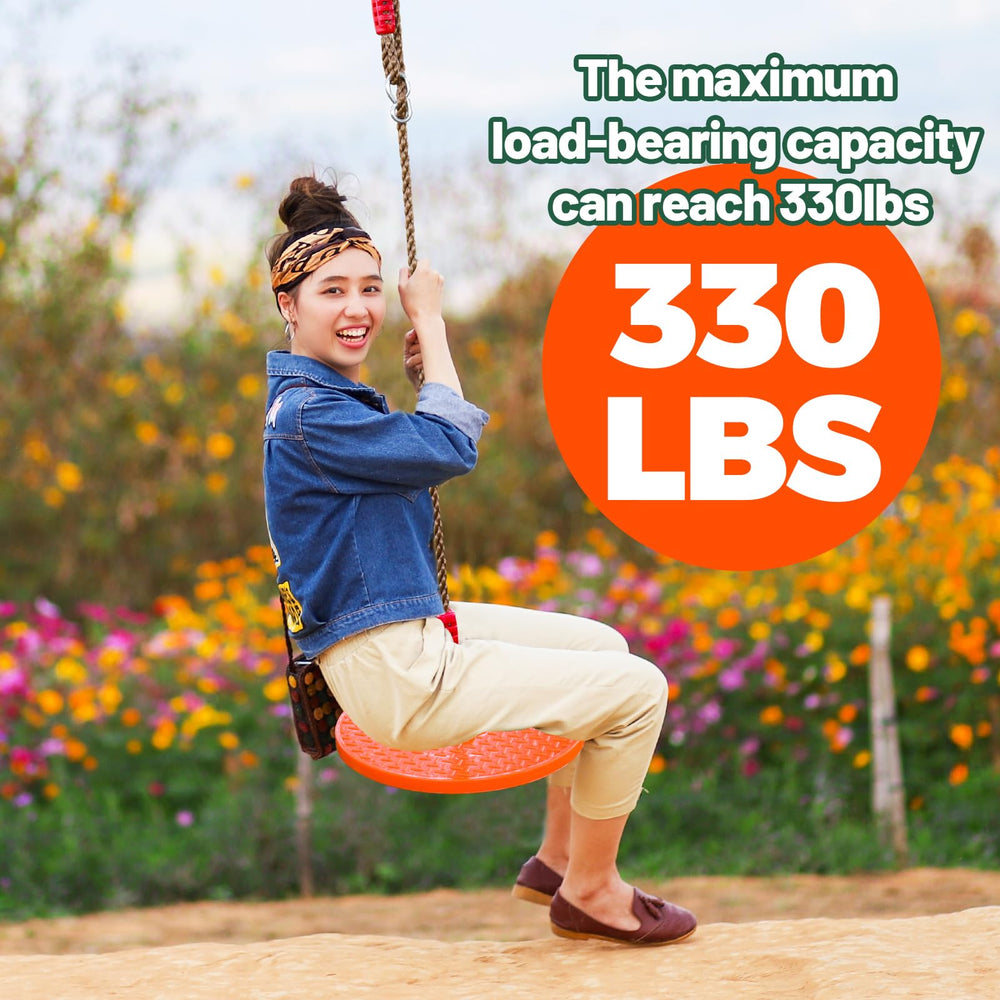 Just.smile portable disc swing easy to move between parks and trips.