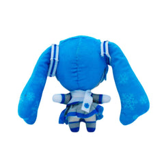 Just Toys LLC Hatsune Miku Snow Miku 6” plush collectable display on a shelf.