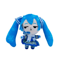 Just Toys LLC Hatsune Miku Snow Miku 6” plush compact size for backpacks and travel.
