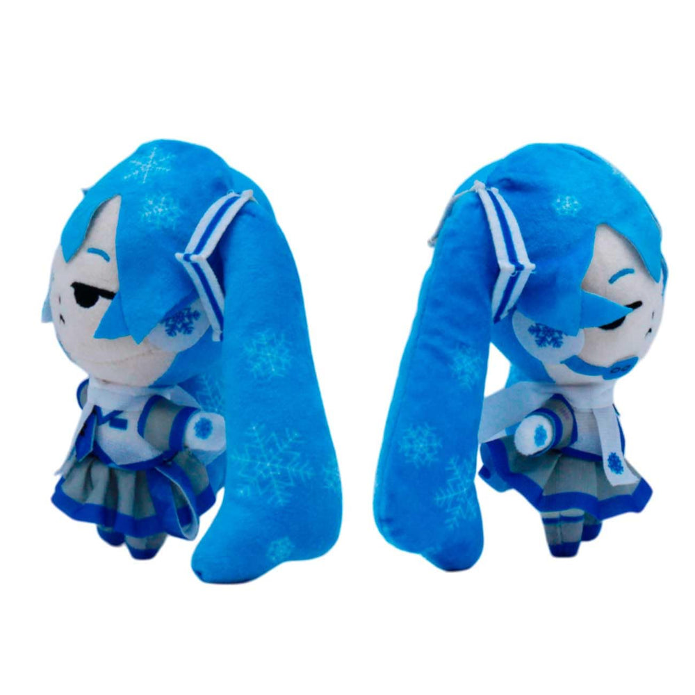 Just Toys LLC Hatsune Miku Snow Miku 6” plush ultra-soft fabric, kid-safe and cozy.