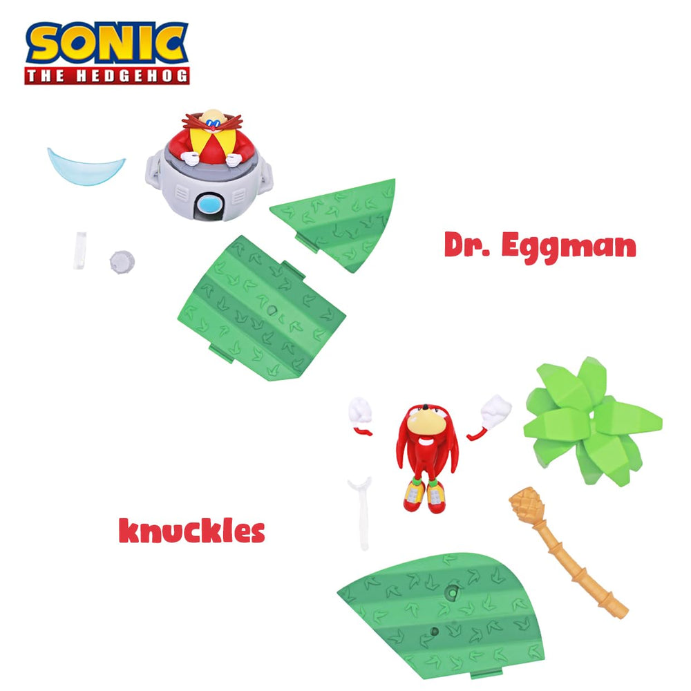 Just Toys LLC Sonic Craftables Series 4 dr-eggman figure adding villain contrast to the set