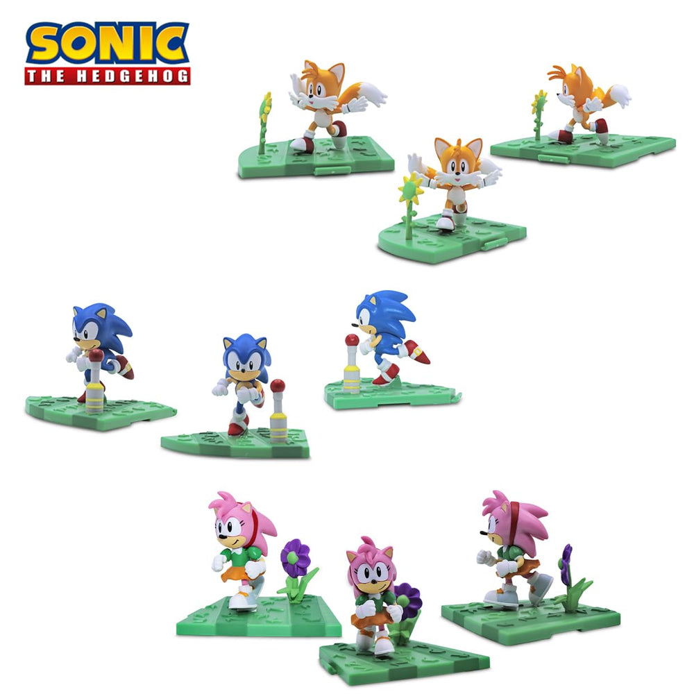 Just Toys LLC Sonic Craftables Series 4 tails figure in dynamic pose for collection