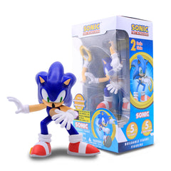 Just Toys LLC Sonic Series 3 action figure front view showcases iconic poseable design.