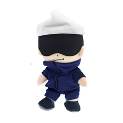 JUST FUNKY Satoru Gojo plush 11-inch close-up for cuddly display and fan collection.