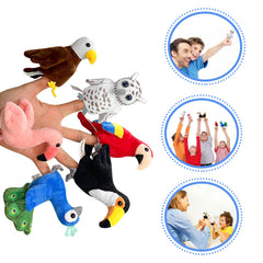 JUSTQUNSEEN peacock finger puppet adds vibrant color to puppet theater sessions.
