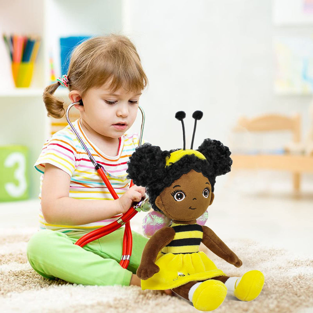 JUSTQUNSEEN black baby doll winged fairy design sparks storytelling