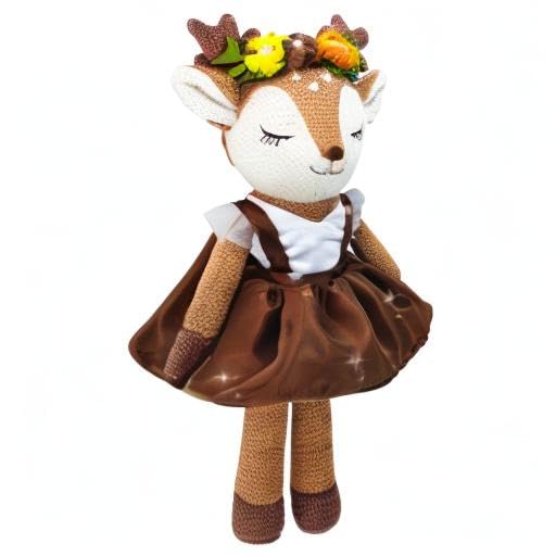 JUSTQUNSEEN deer plush materials are soft and safe for children